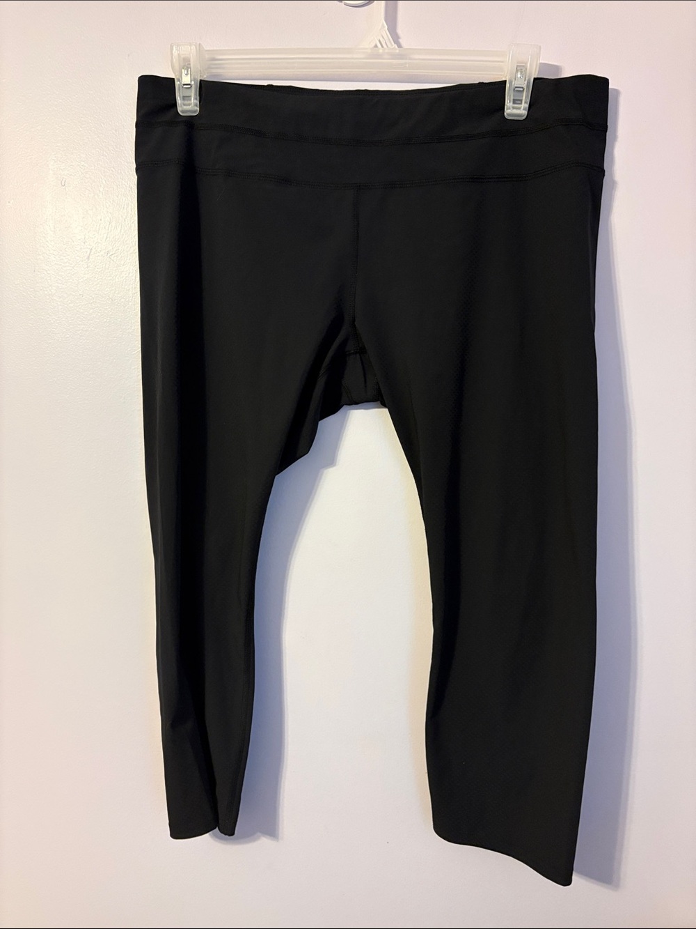 Athleta Black Capri Athletic Drawstring Pants size XL